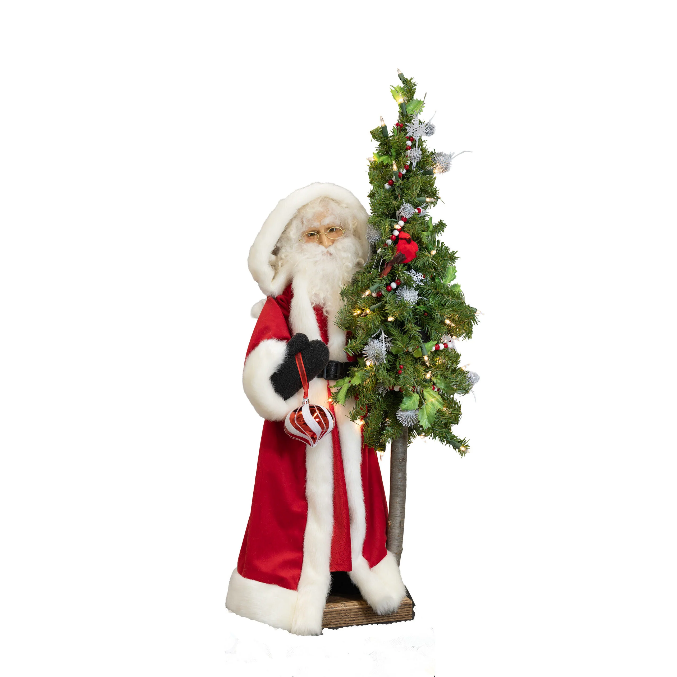 Father Christmas Large Figurine - Christmas Cheer, 29"