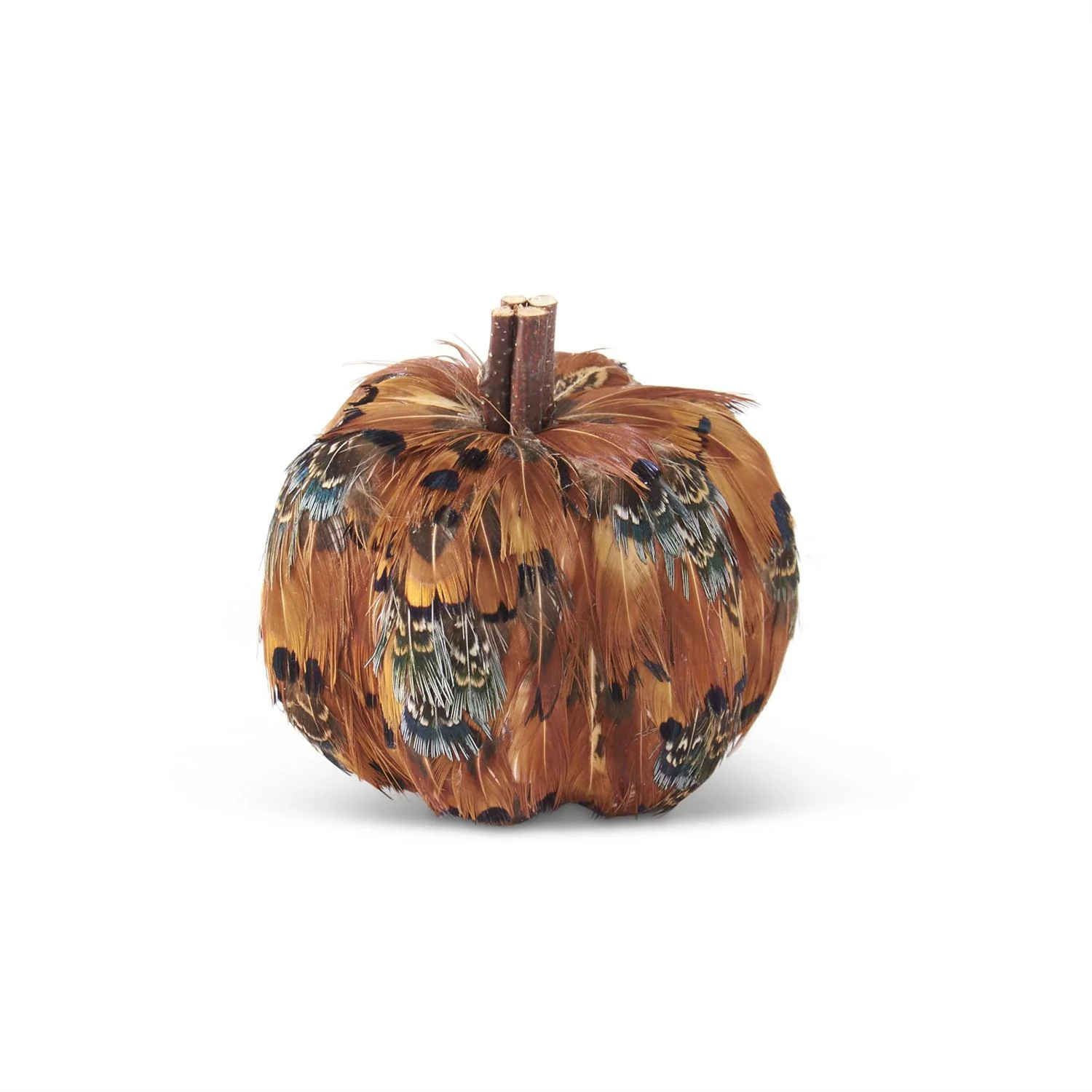 Feather Pumpkins, 3.25" (4 Styles - Sold individually) - Image 2