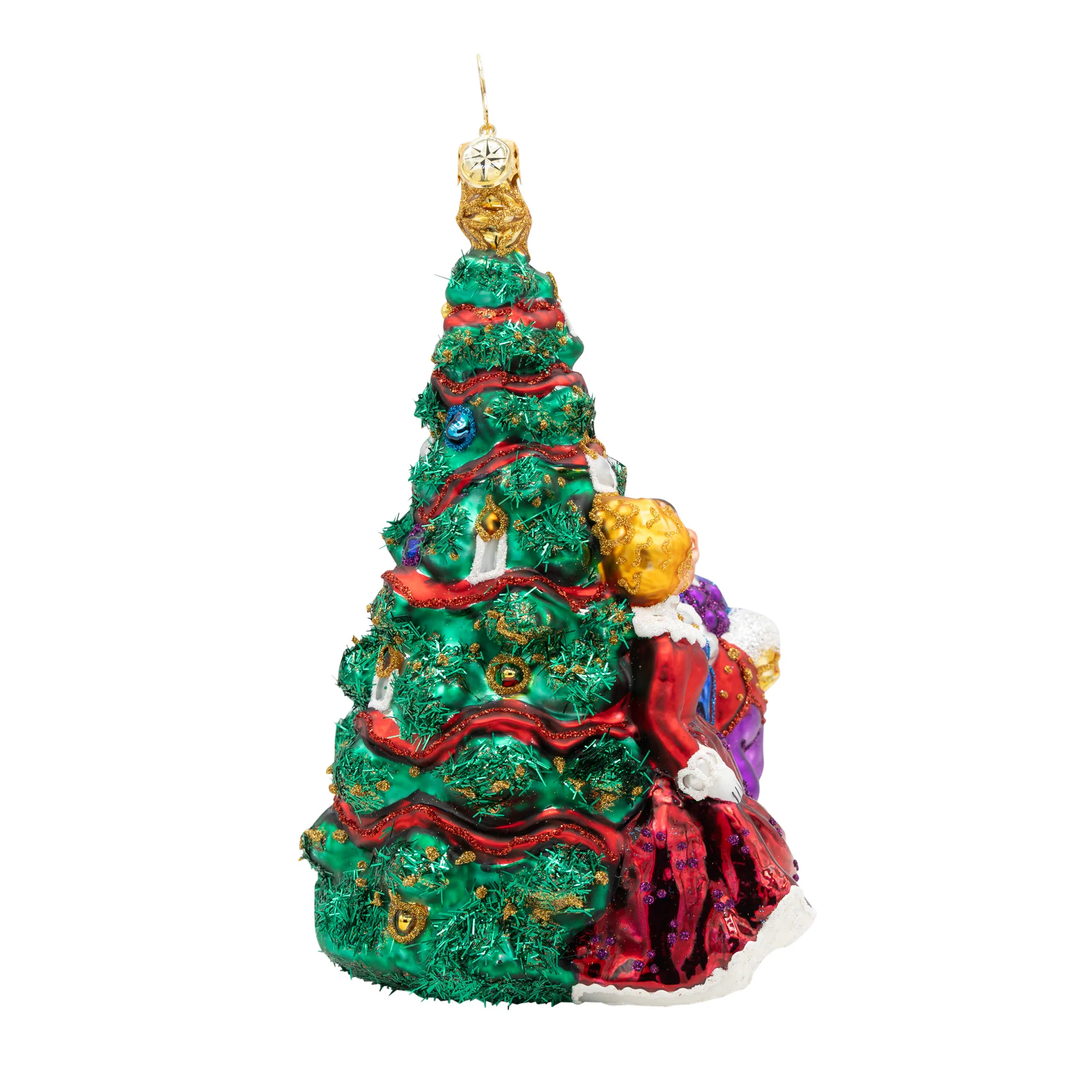 Festive Fezziwigs Glass Ornament, 6.25" - Image 3