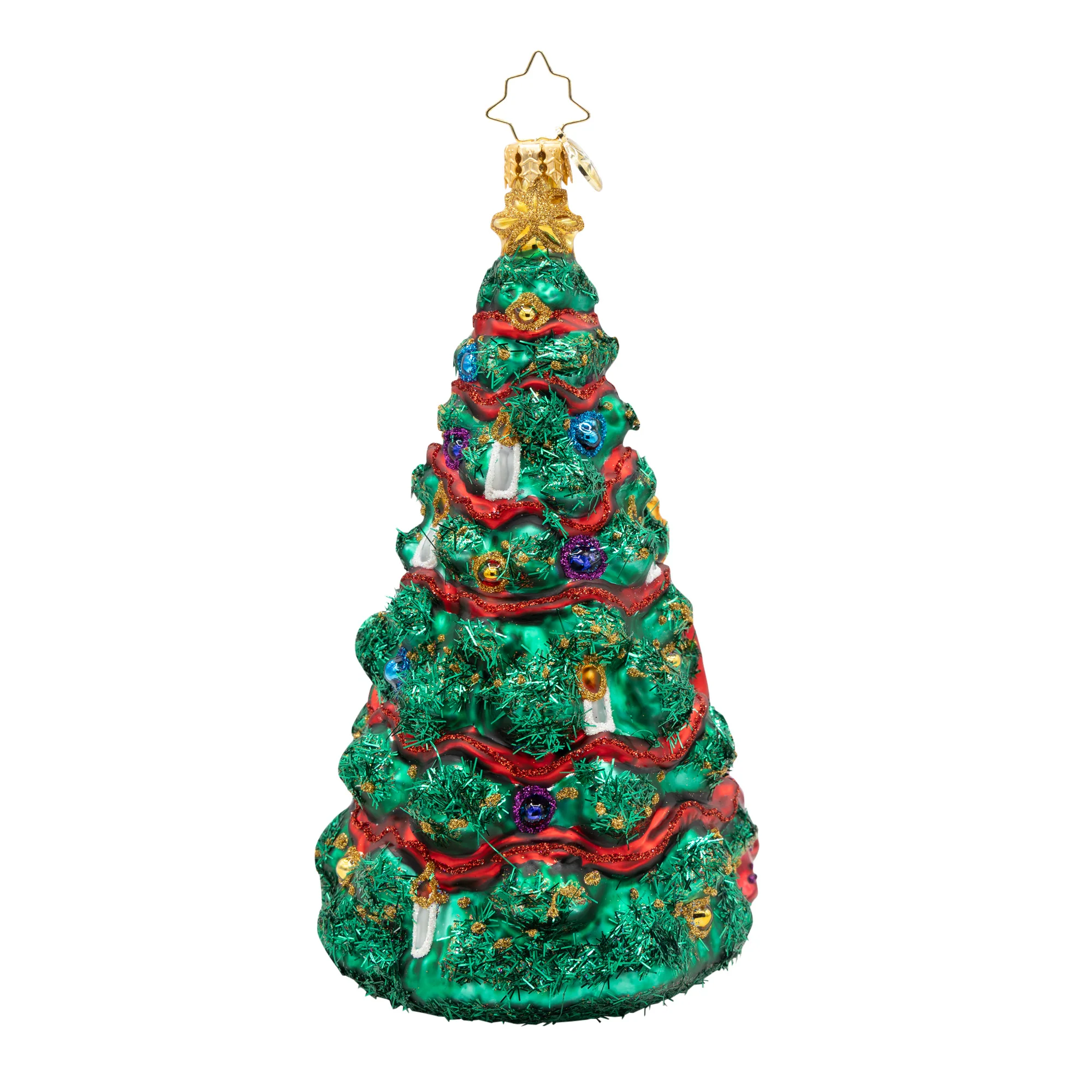 Festive Fezziwigs Glass Ornament, 6.25" - Image 5