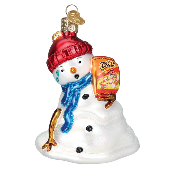 Flamin' Hot Cheetos Snowman Ornament, 4" - Image 2