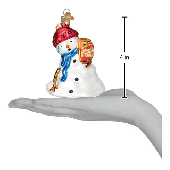 Flamin' Hot Cheetos Snowman Ornament, 4" - Image 5