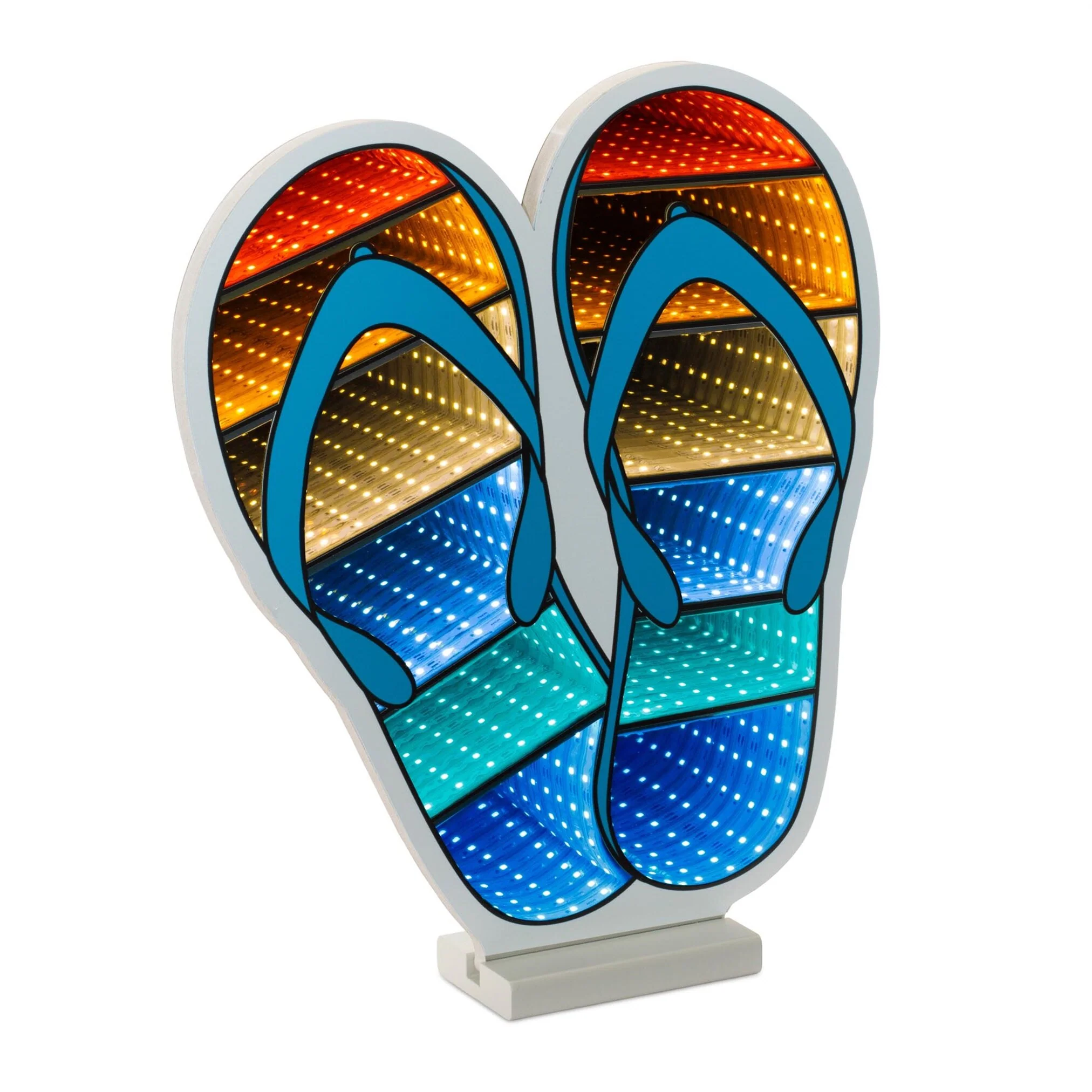 Flip Flop Infinity Light, Acrylic, W/ UL Plug, 15.75"