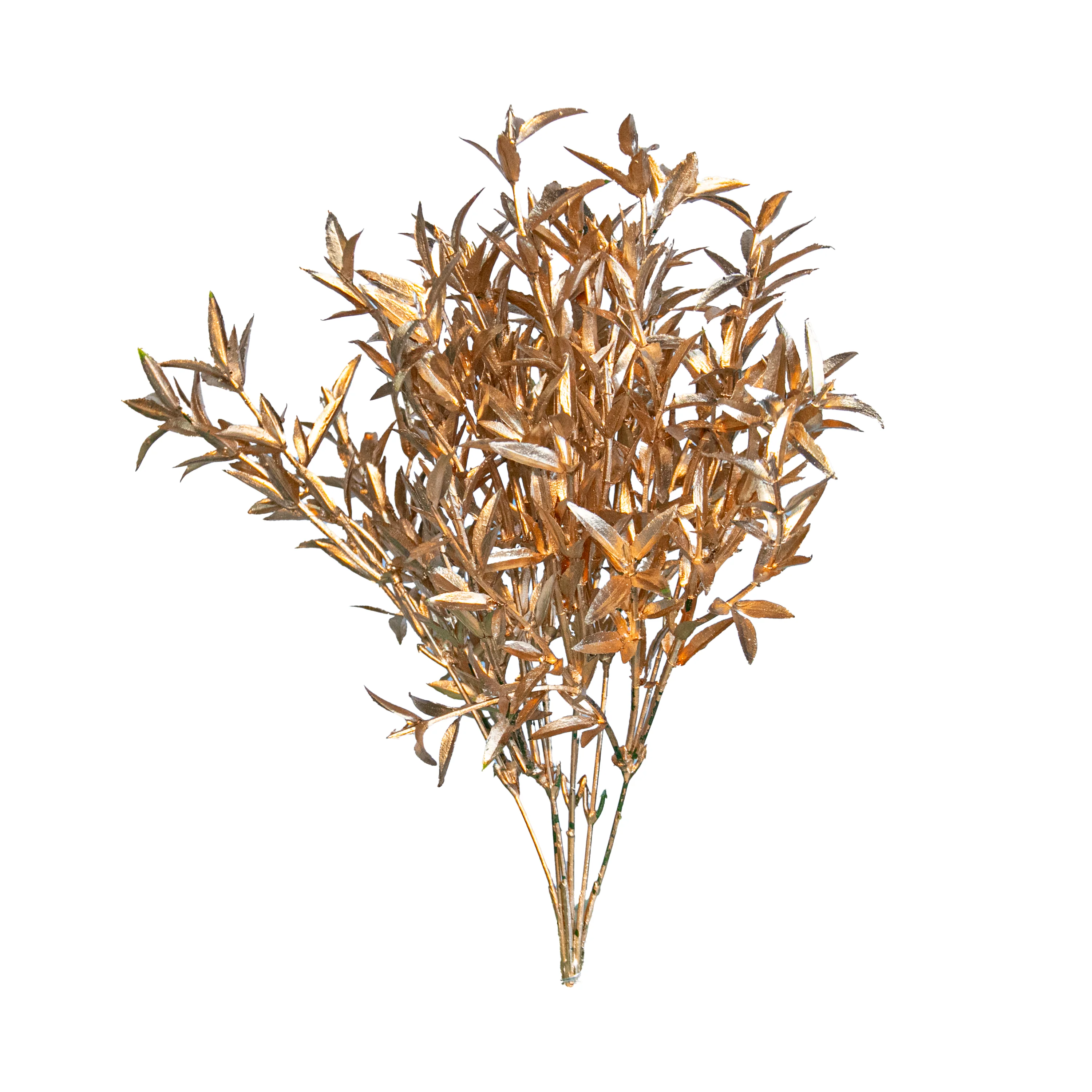 Floral Spray, Gold Finish, 14.5"