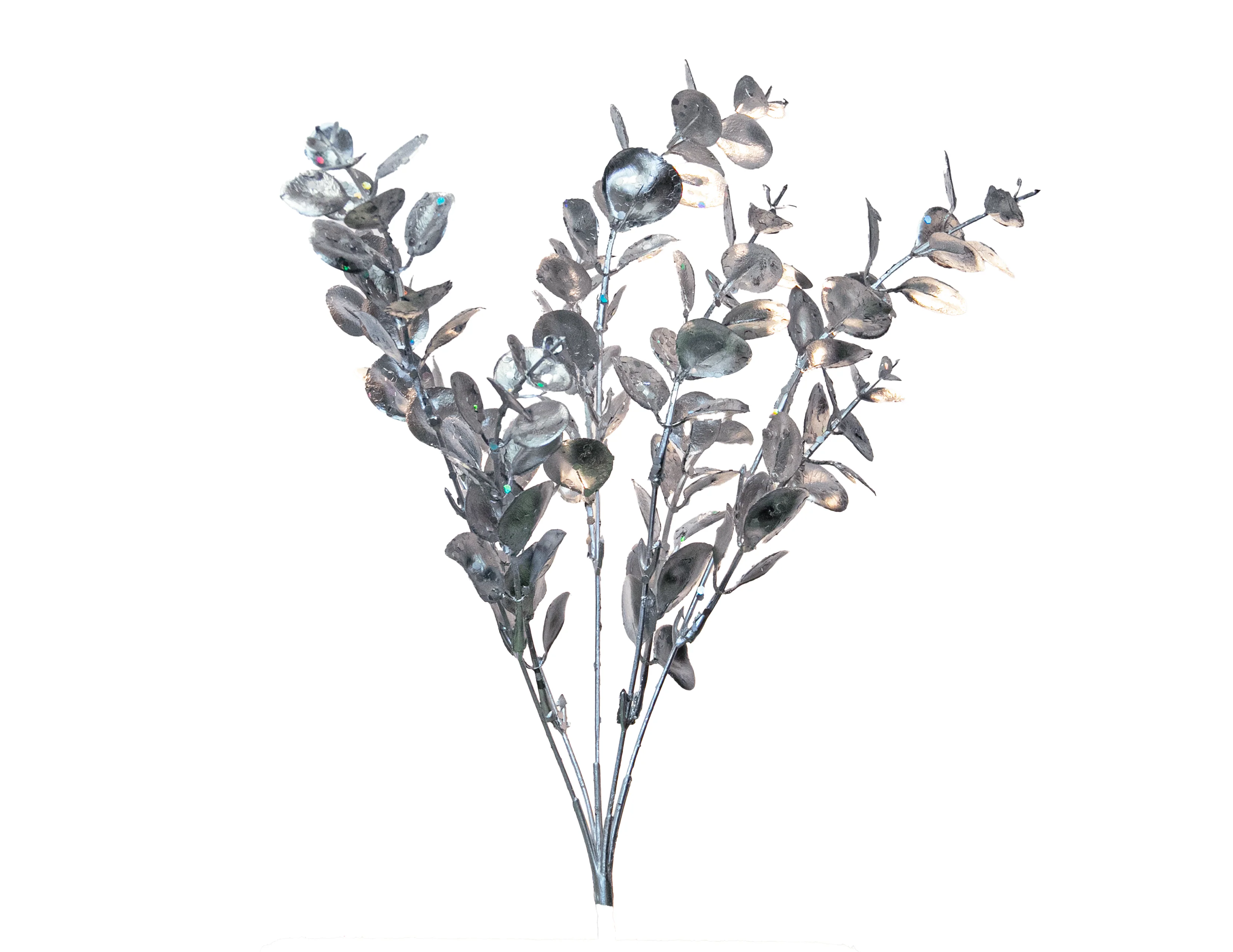 Floral Spray, Silver, 28"