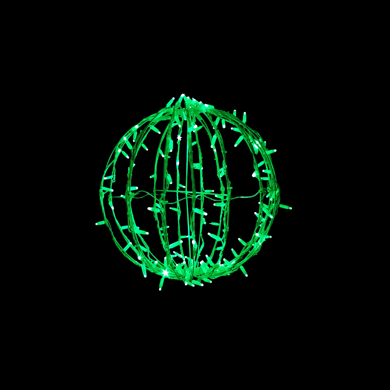 Large Foldable Meridian, LED Lit (Green), 31"