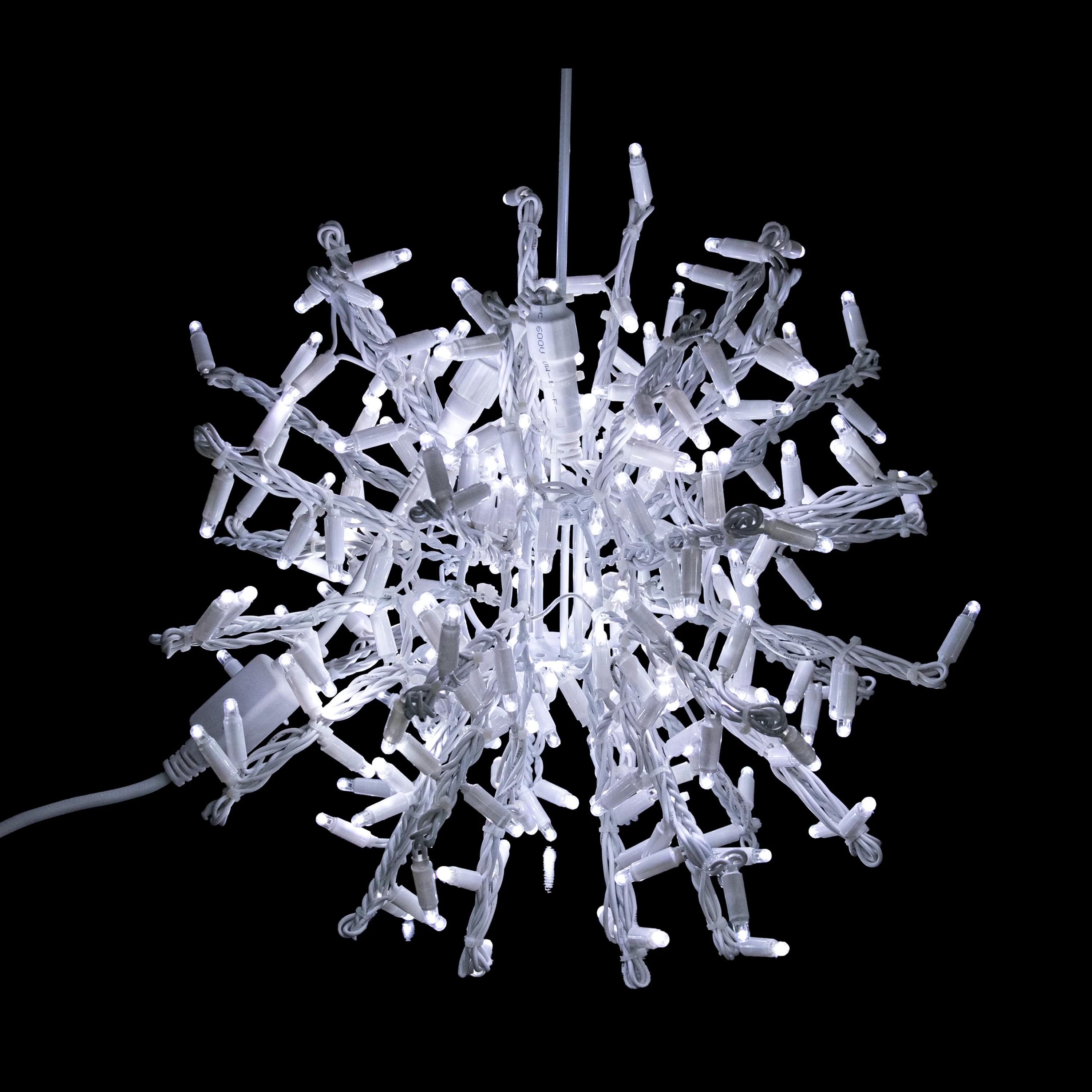Large Foldable Snowball, LED Lit (White), 31"