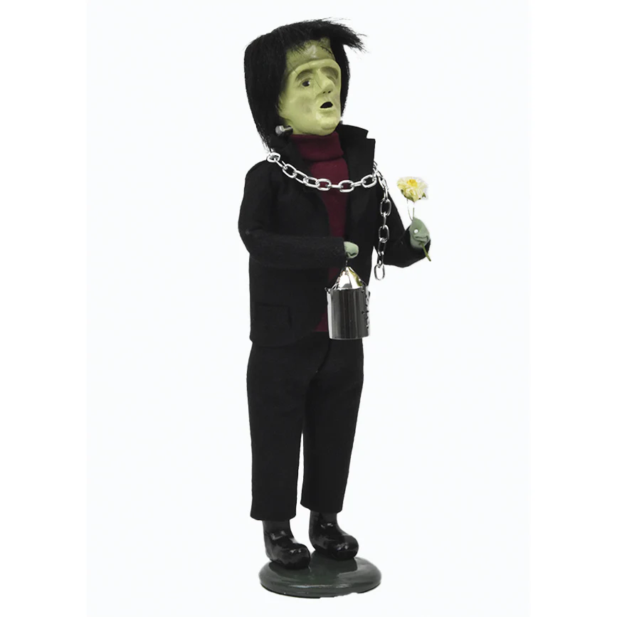 Frankenstein Caroler Figurine, 13" - Image 5