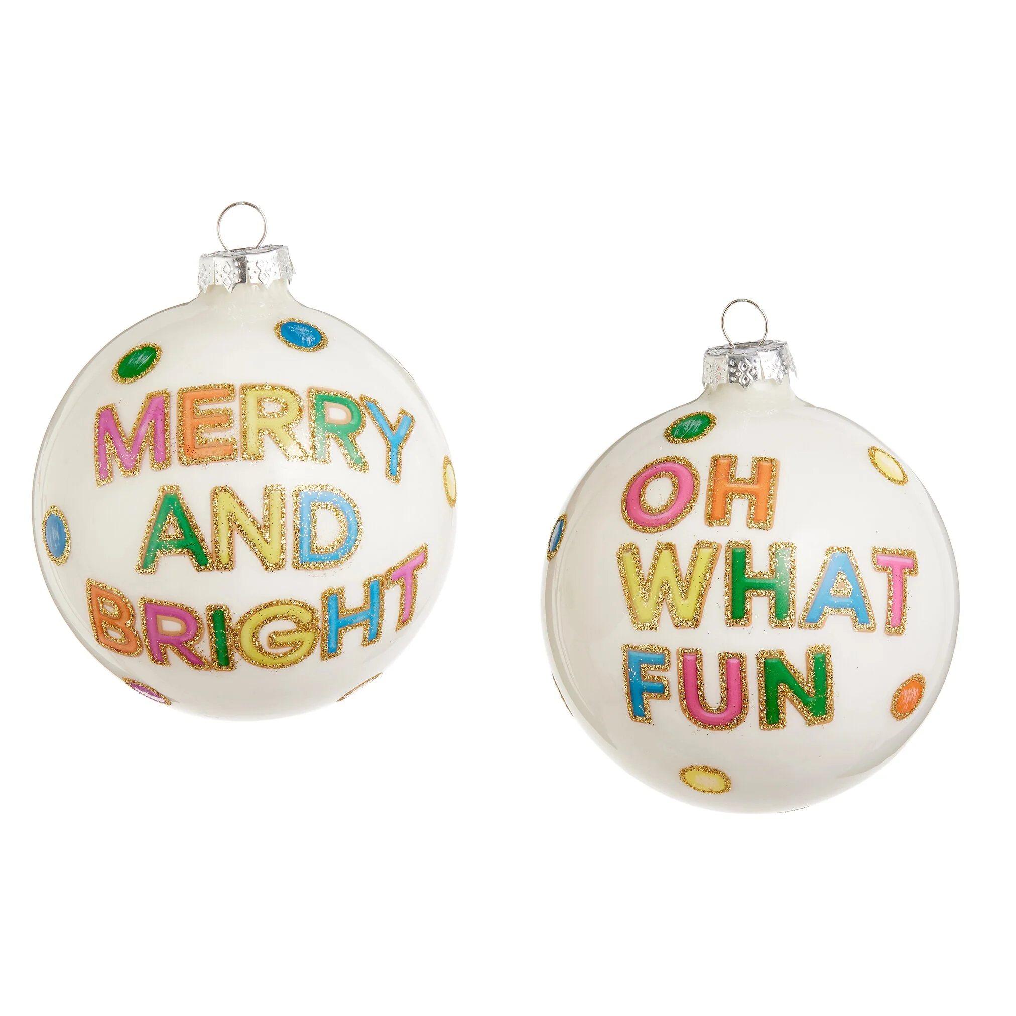 Fun Neon Cookies Ball Ornament, 4" (2 styles - sold individually) - Image 3