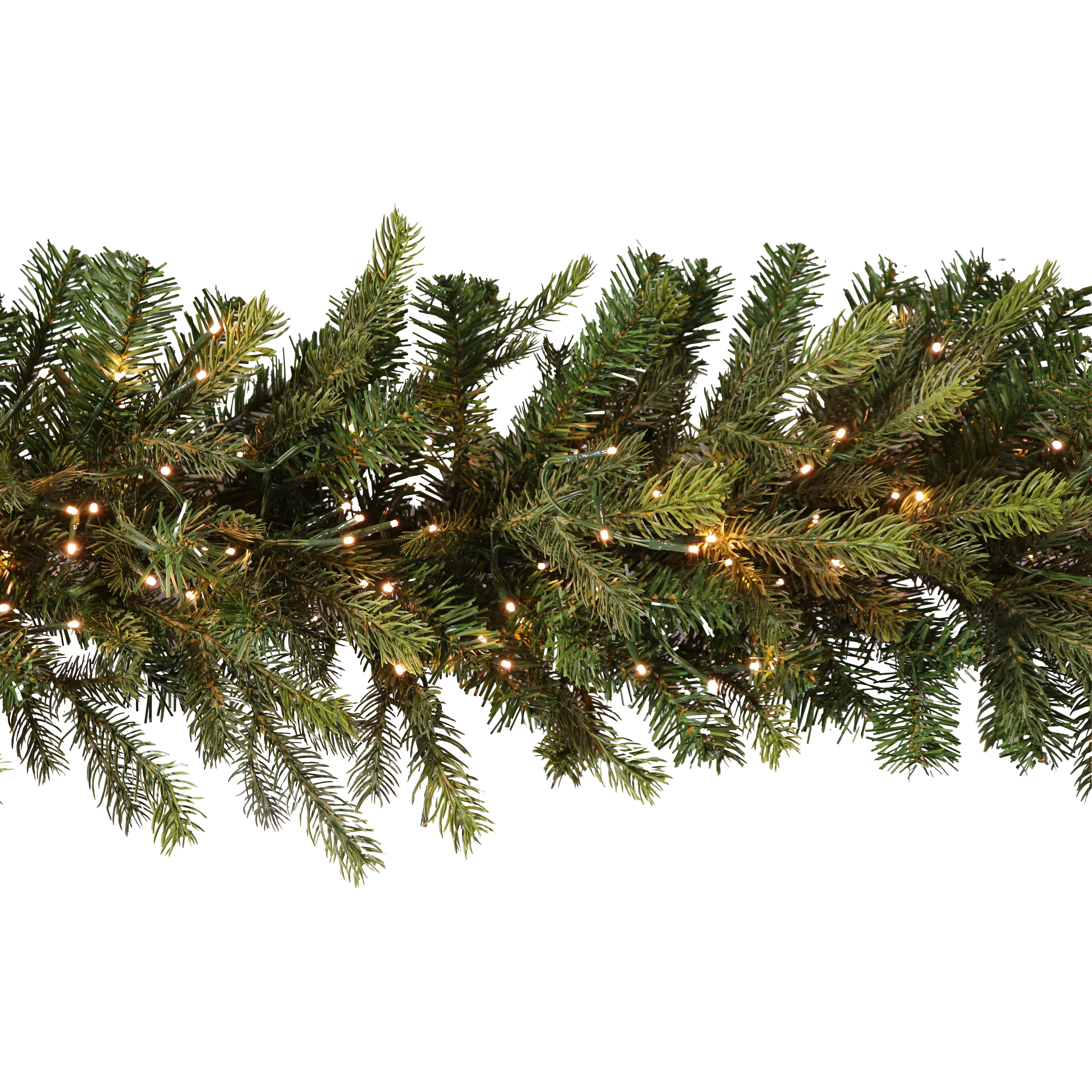 Aspen Pine Garland w/Firecracker Lights, (9"L/14''D)