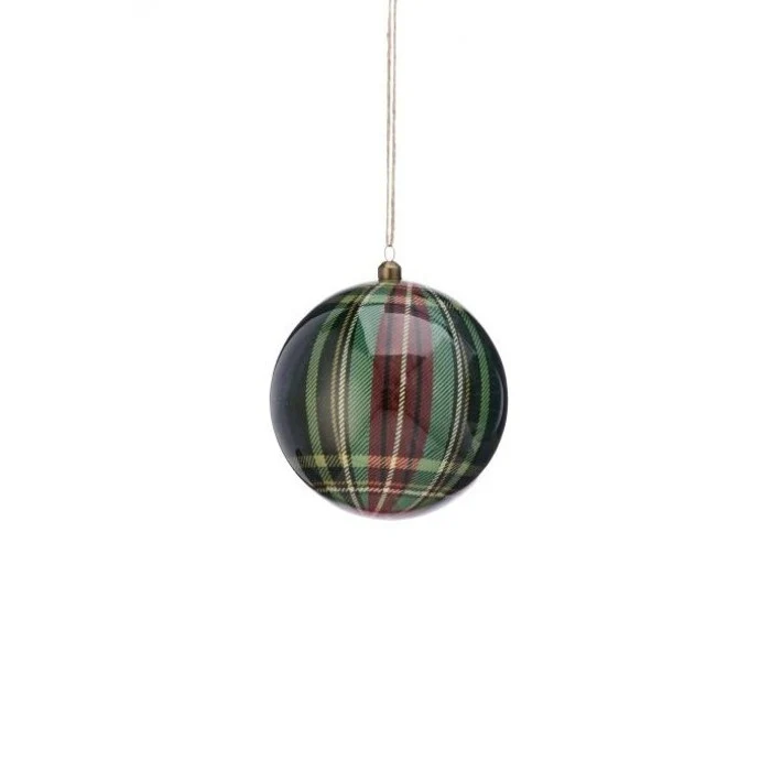 Gentlemen's Styro Plaid Ball, 6" (2 styles - sold individually) - Image 2