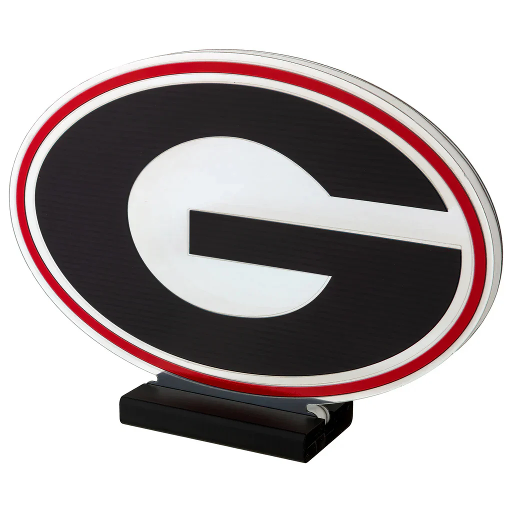 Georgia Bulldogs Logo LED Infinity Light, Acrylic, w/UL Plug, 9" - Image 3