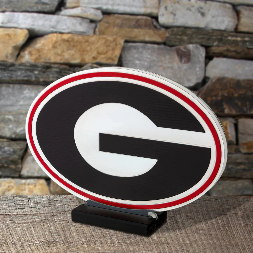 Georgia Bulldogs Logo LED Infinity Light, Acrylic, w/UL Plug, 9" - Image 5