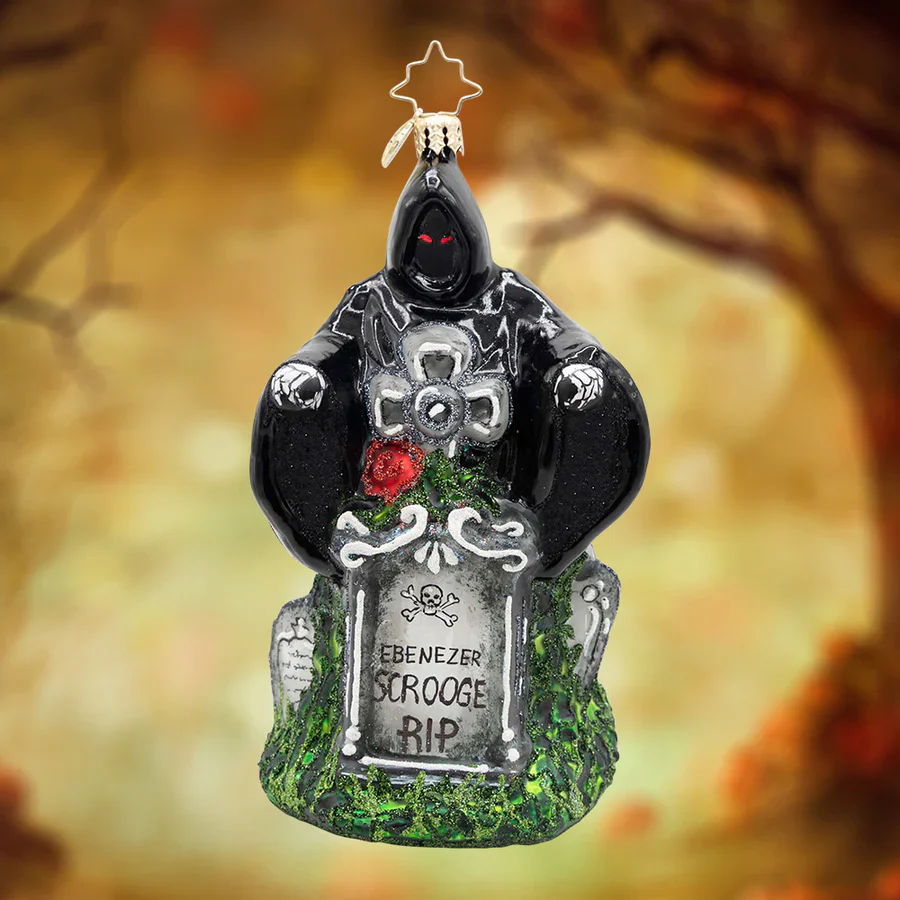Ghost of Christmas Yet to Come Glass Ornament, 5.75"