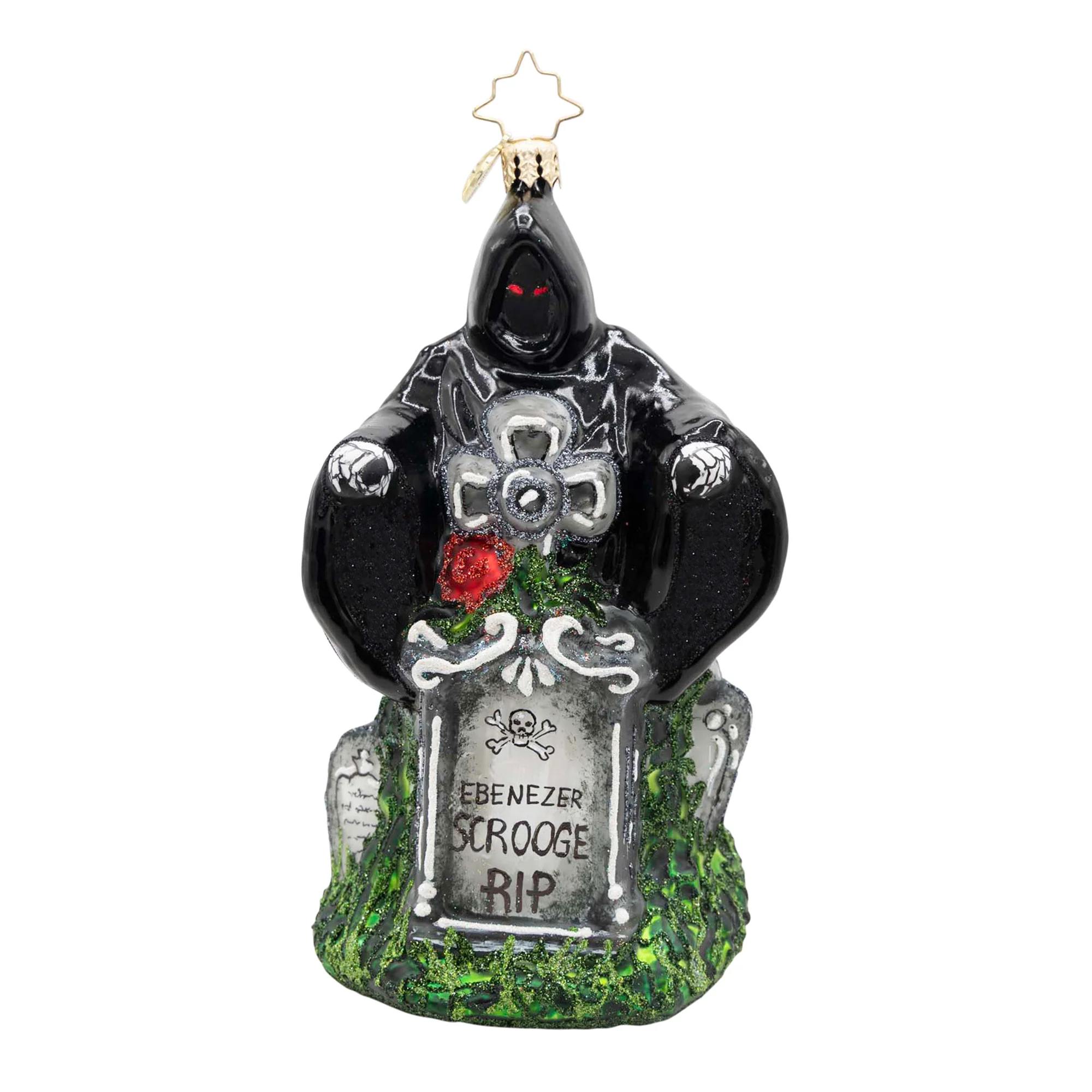 Ghost of Christmas Yet to Come Glass Ornament, 5.75" - Image 2