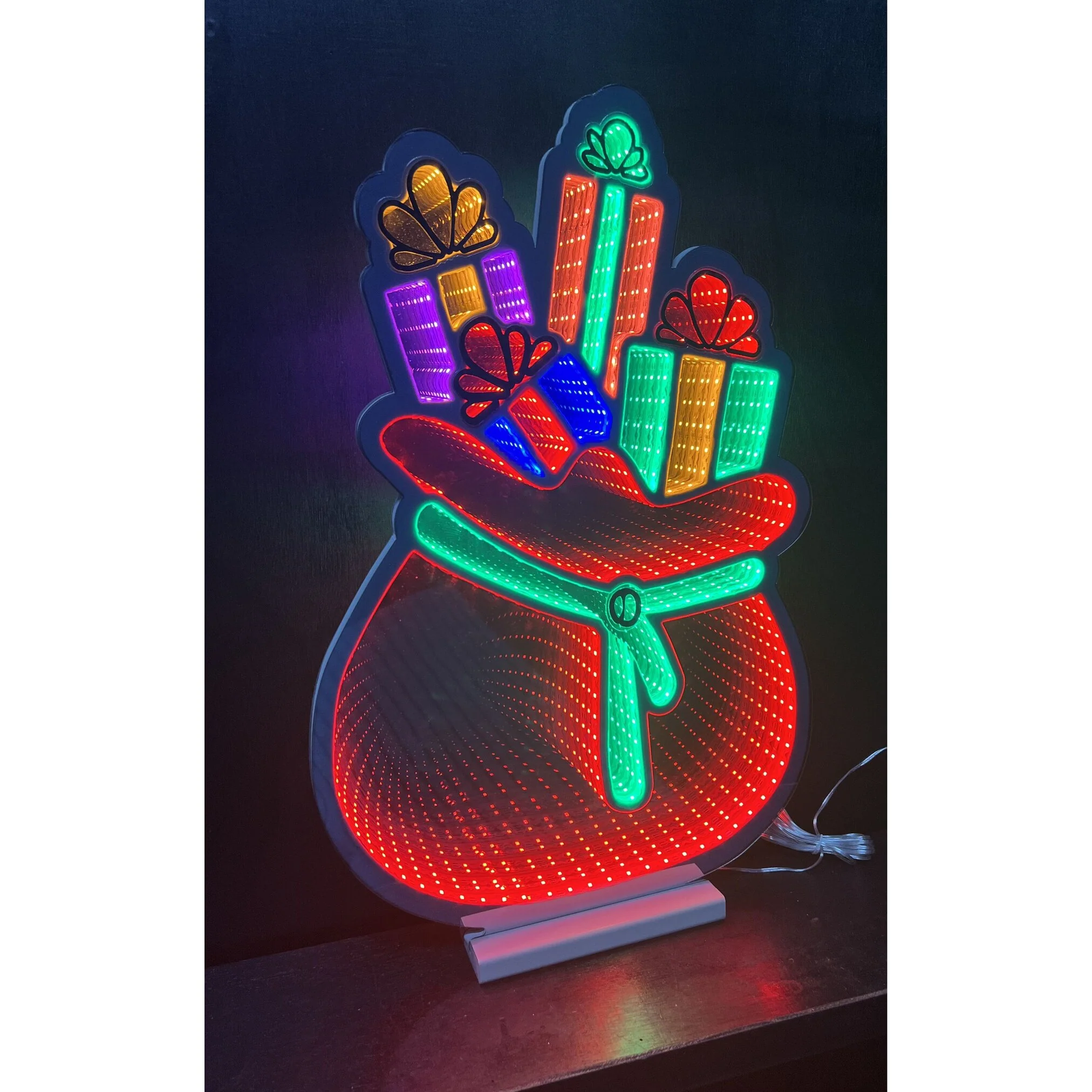 Gift Bag Infinity Light, Acrylic w/UL Plug, 23.5" - Image 2