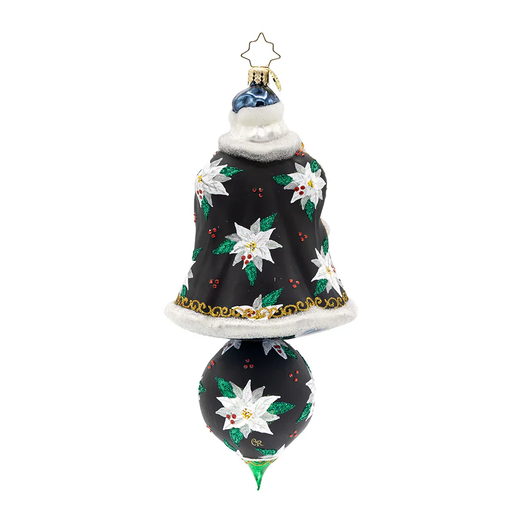 Gilded Saint Nicholas Glass Ornament, 8" - Image 3