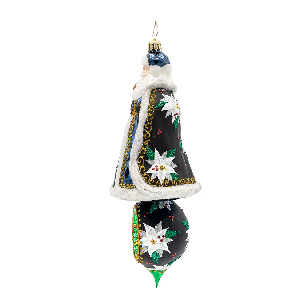 Gilded Saint Nicholas Glass Ornament, 8" - Image 4