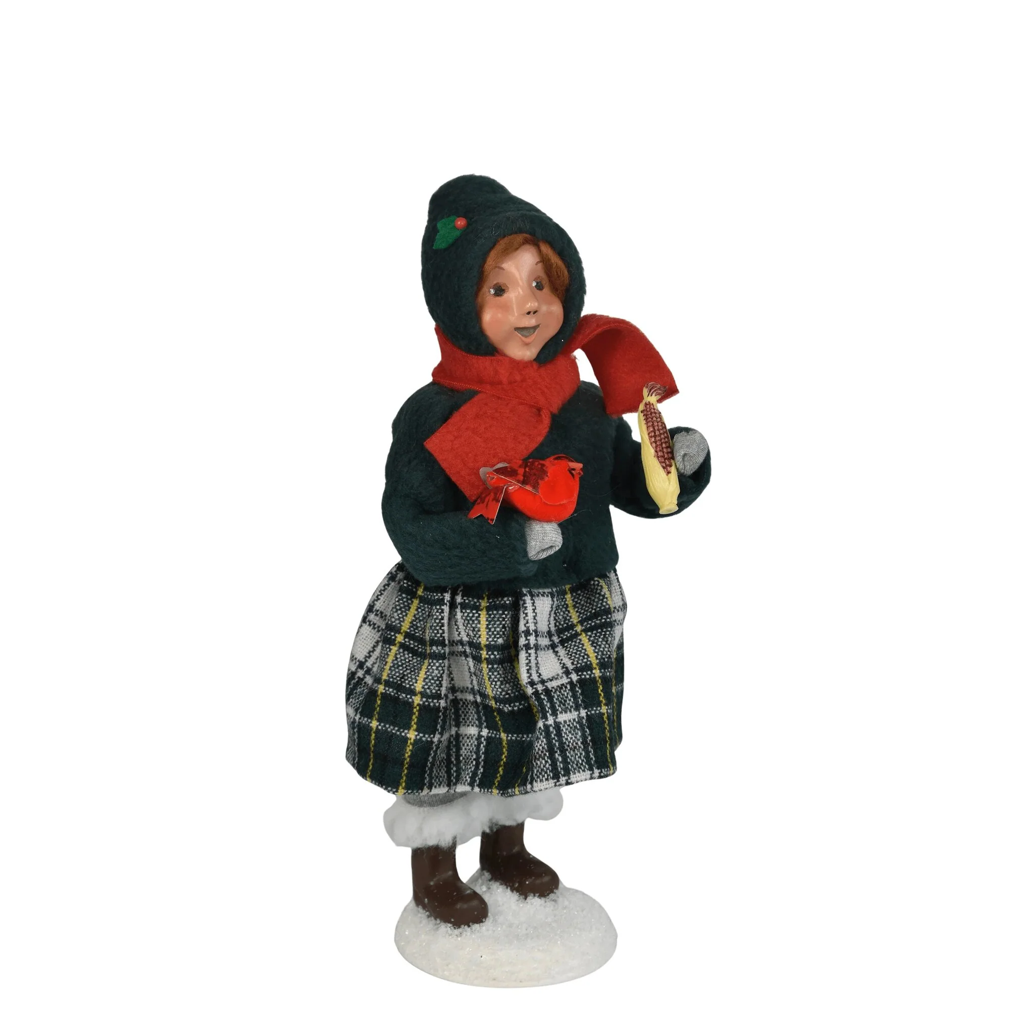 Girl w/ Cardinals Caroler Figurine, 10" - Image 5