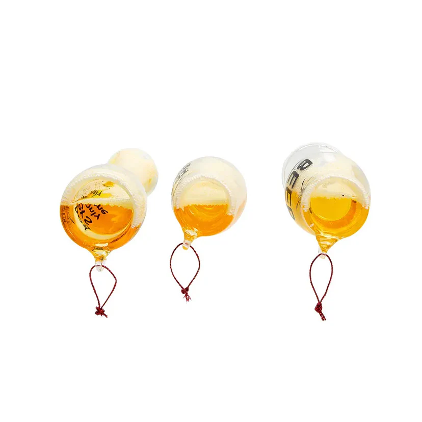Glass Beer Glass With Sayings Ornaments (3 styles - sold individually) - Image 4
