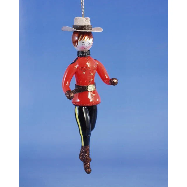 Glass Canadian Guard Ornament