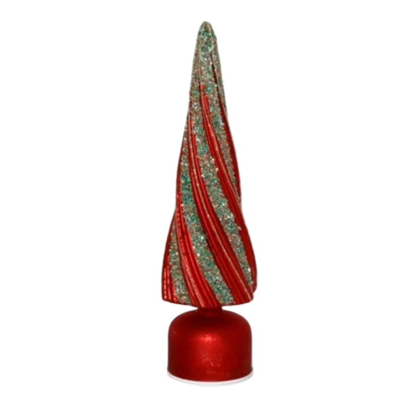 Glass Revolving Tree w/LED Lights, 16" (2 styles - sold individually) - Image 2