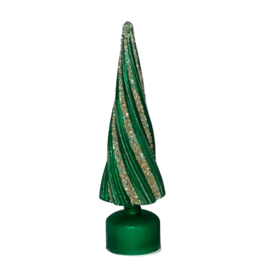 Glass Revolving Tree w/LED Lights, 16" (2 styles - sold individually) - Image 3