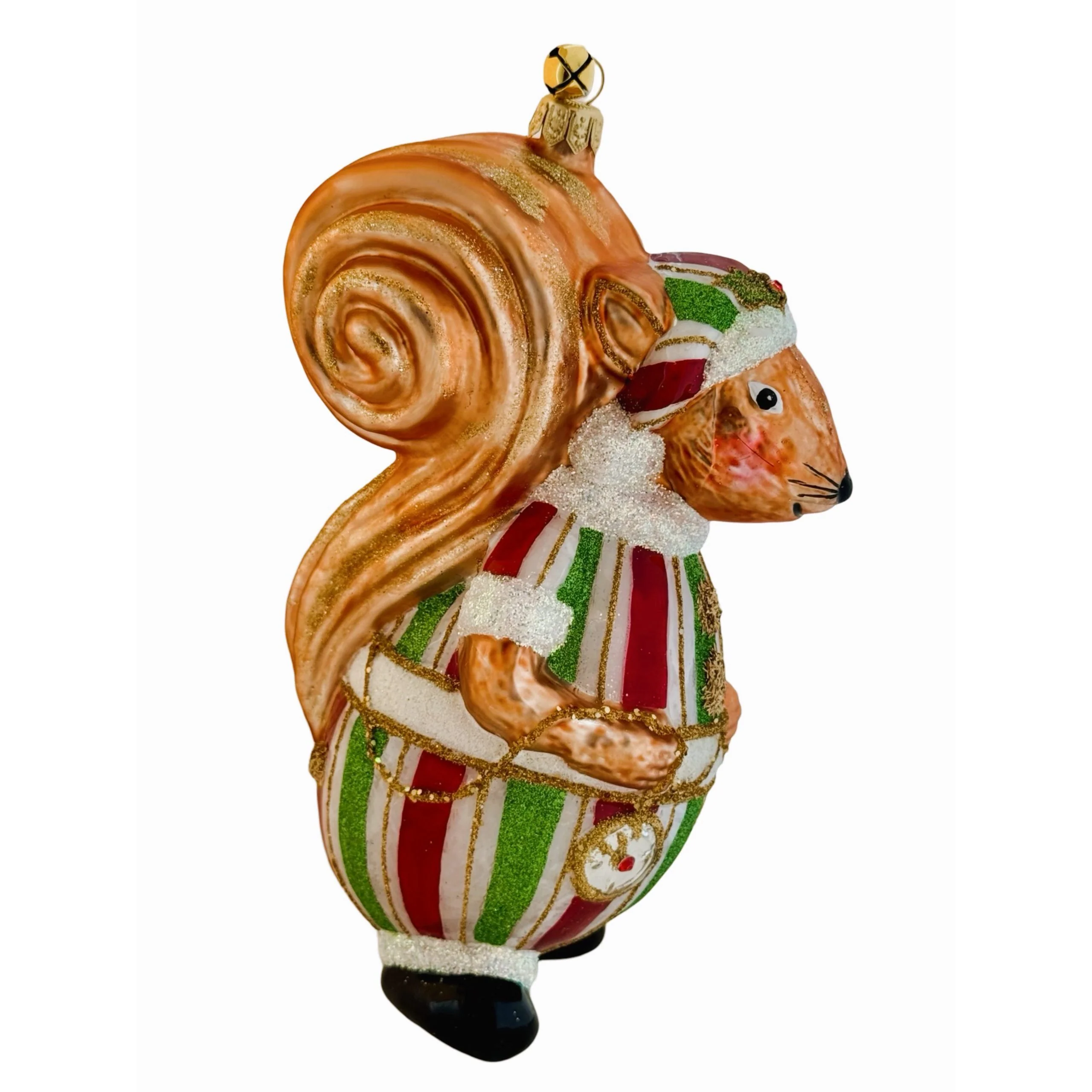 Glass Squirrel Scottie Ornament, 7" - Image 4