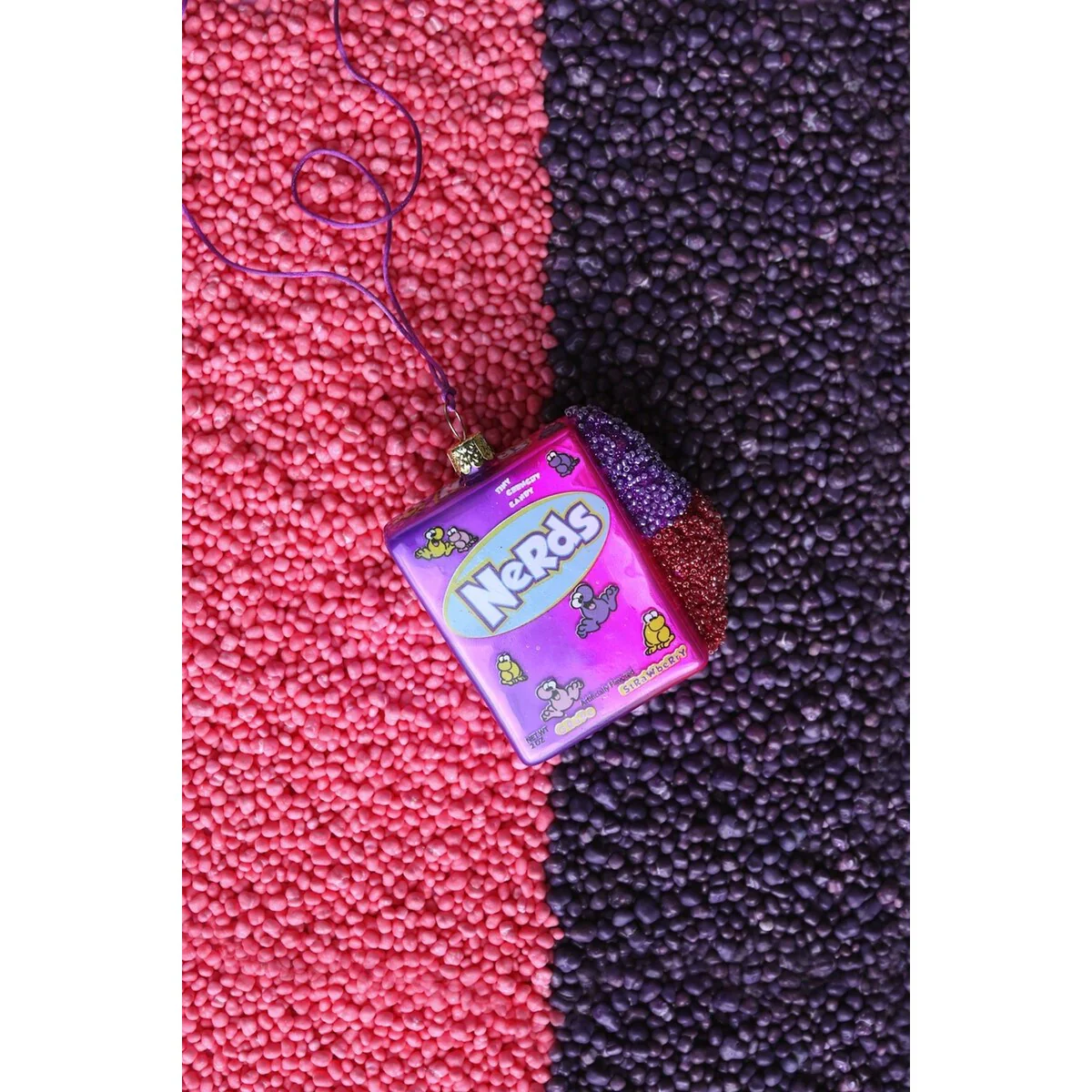 Glass Tingy Tangy Crunchy Candy Ornament, 3.5" - Image 2