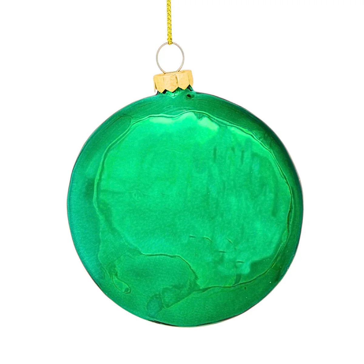 Glass Winking "Ask Your Mom If I'm Real" Santa Ornament, 3.25" - Image 3