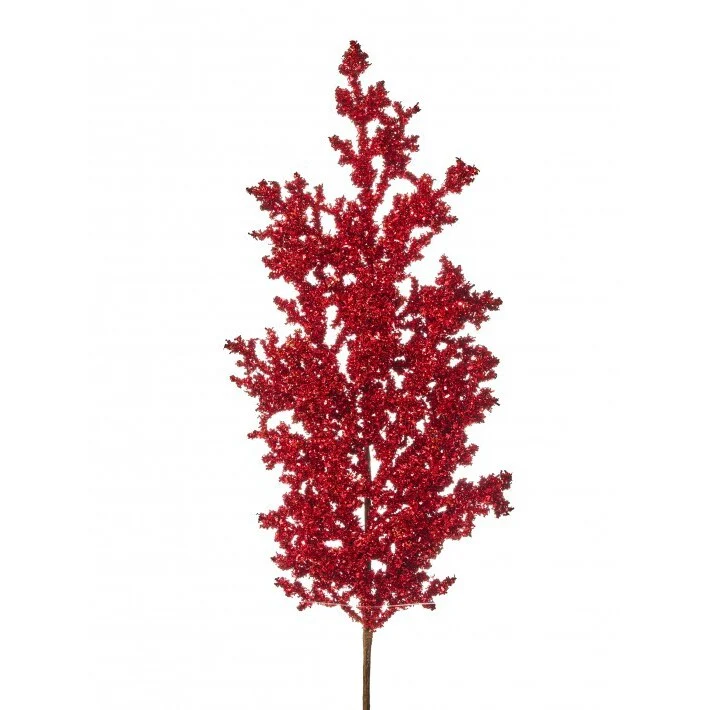 Glitter Tinsel Spray, 29" (Red)