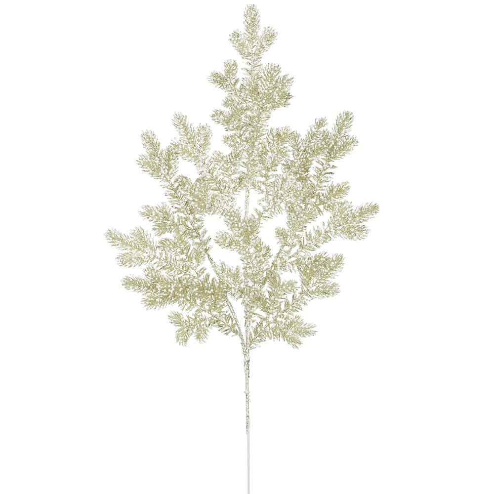 Glittered Mini Berry Spray, 30" (Champagne White)