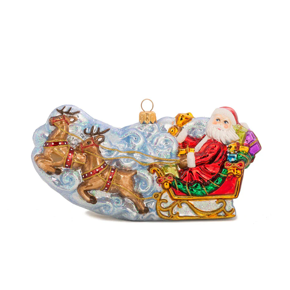 Glittering Flight of Fancy Ornament, 7"