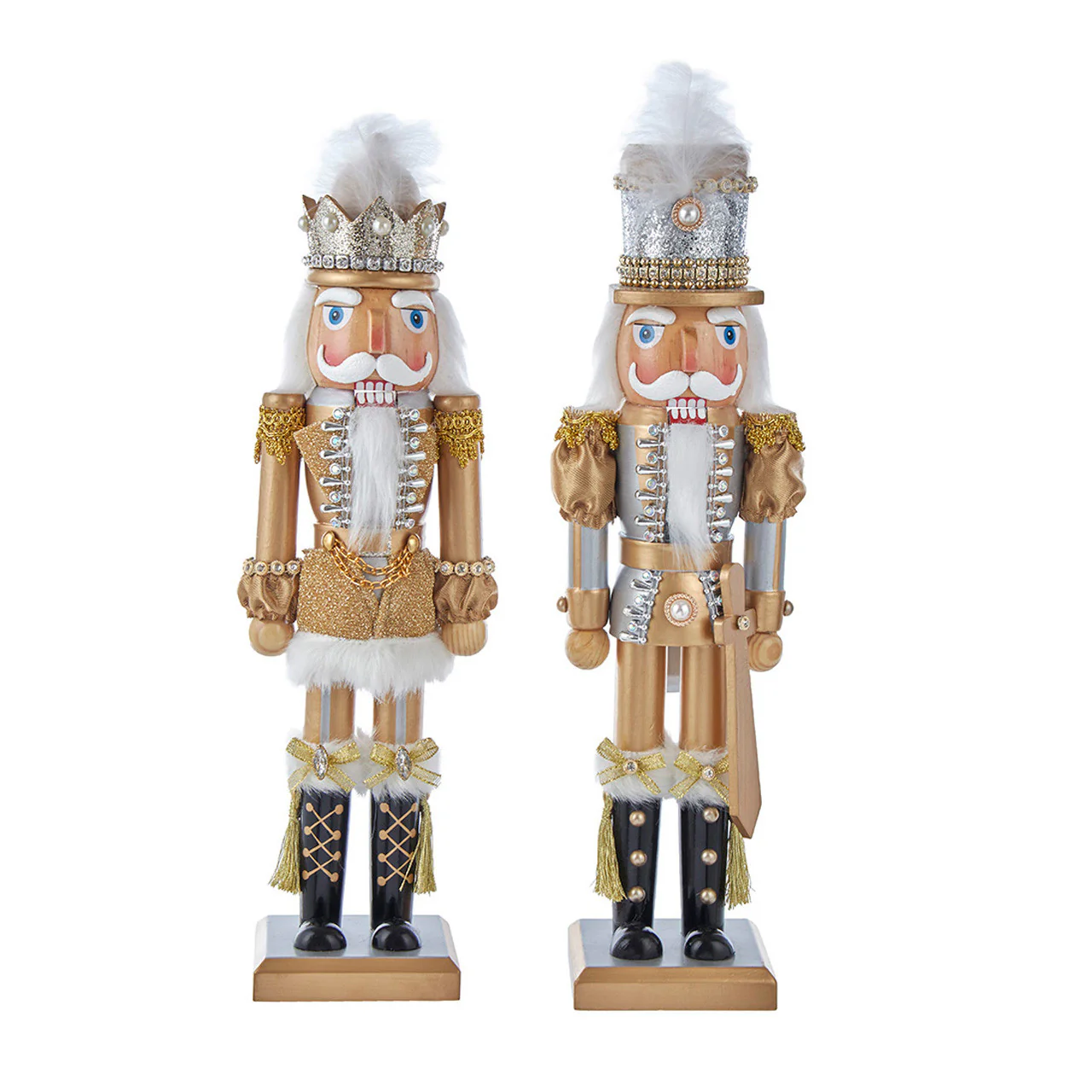 Gold Nutcracker Figurine, 15" (2 styles - sold individually)