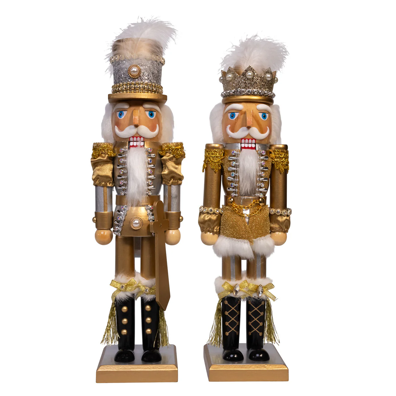 Gold Nutcracker Figurine, 15" (2 styles - sold individually) - Image 3