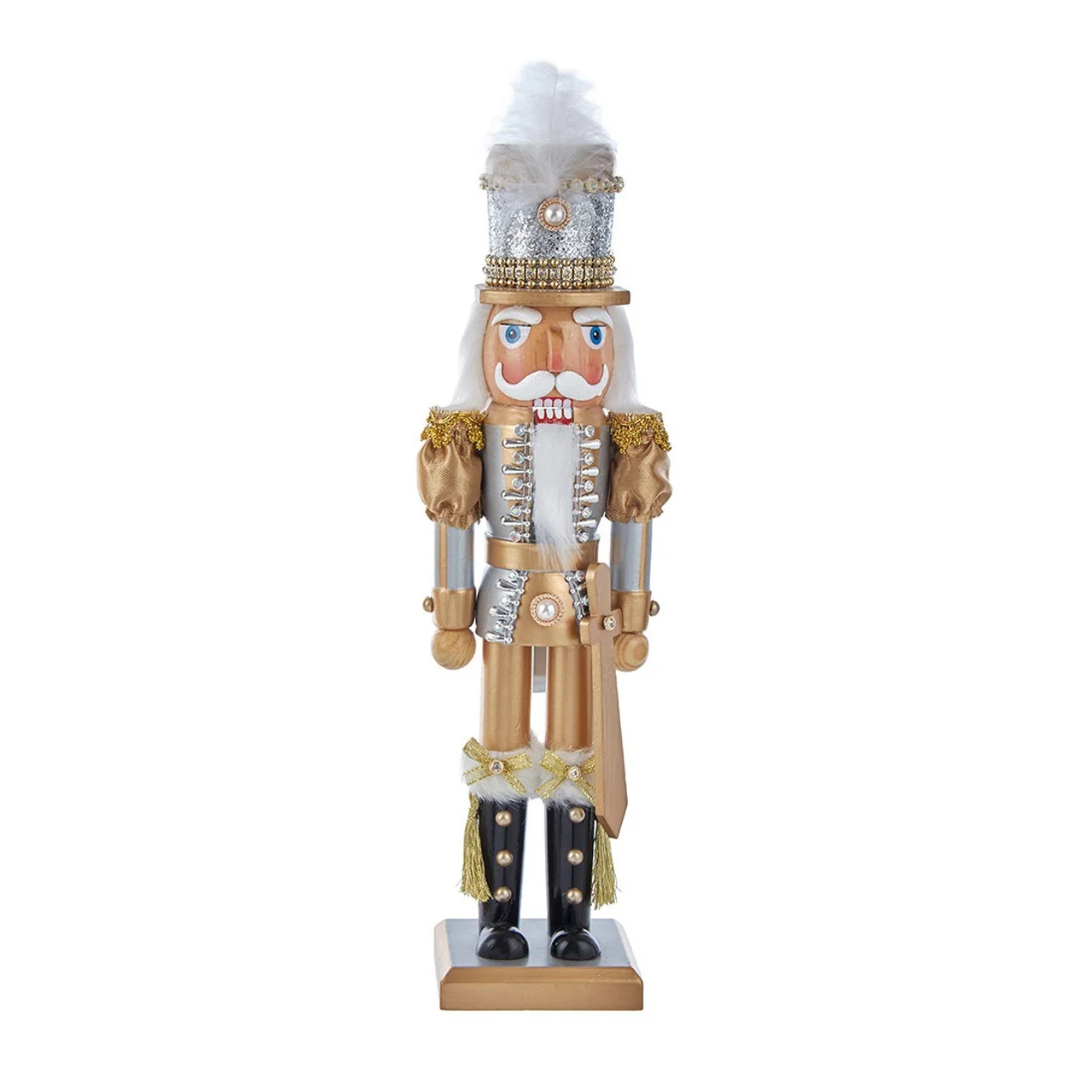 Gold Nutcracker Figurine, 15" (2 styles - sold individually) - Image 8