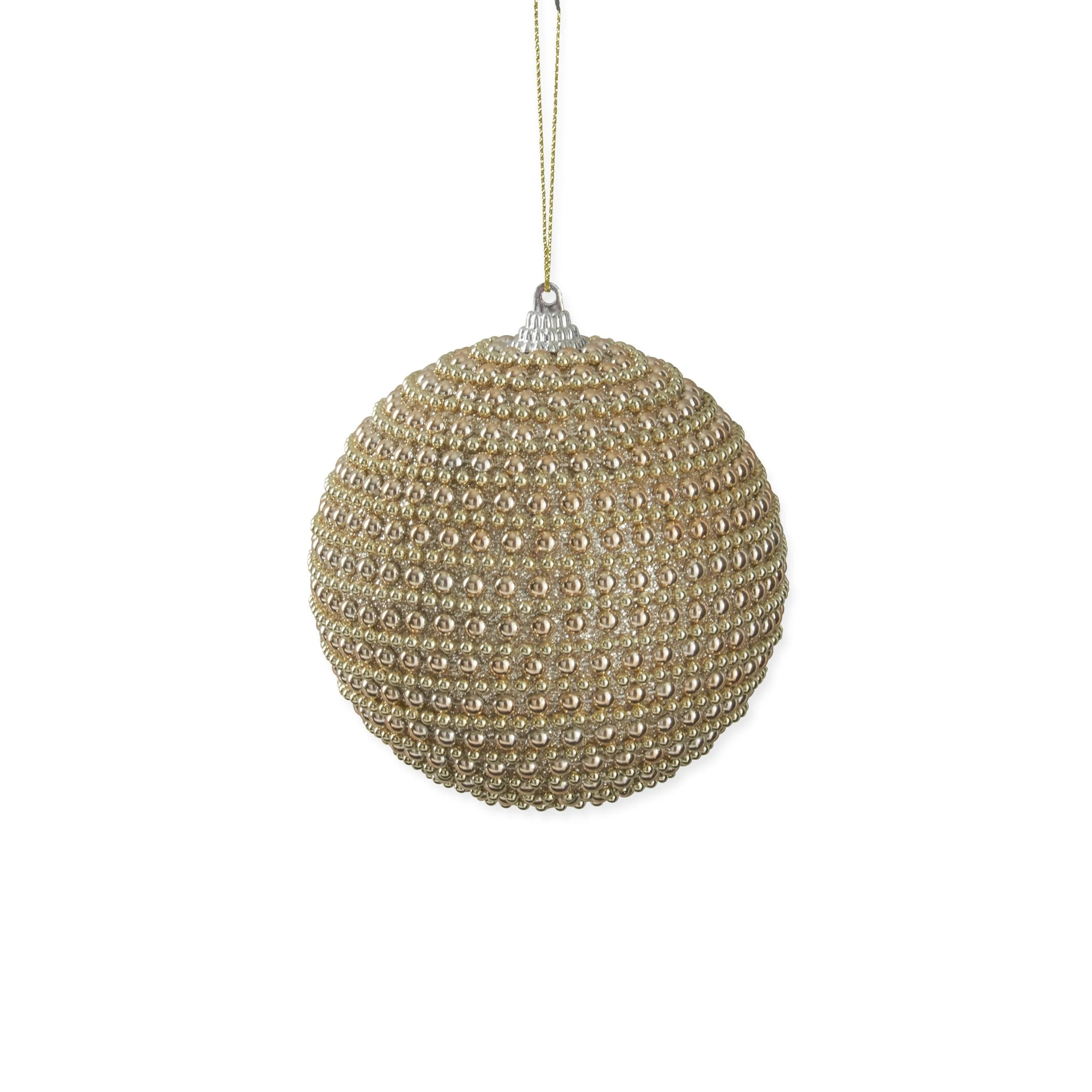 Gold Pearl Ornaments, 4.25" (2 styles - sold individually) - Image 2