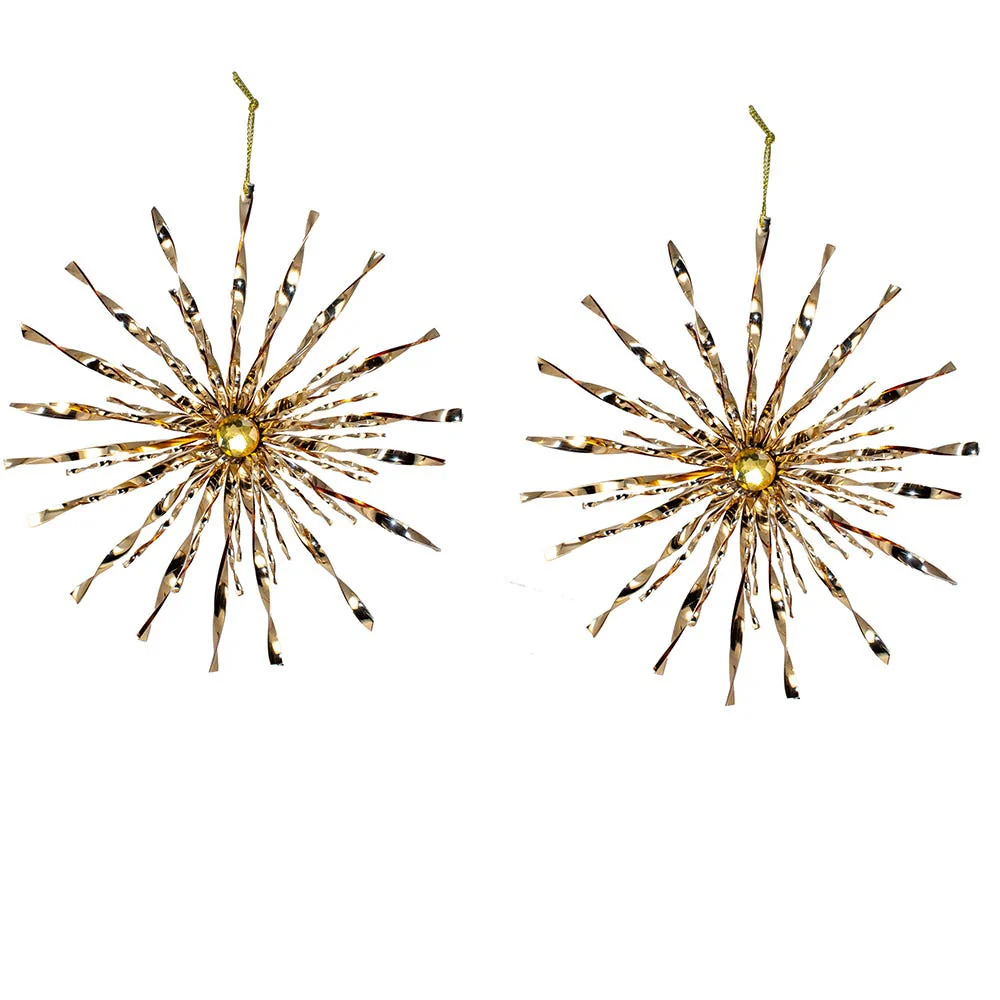 Gold Starburst Ornament, 6.5" (2 styles - sold individually)