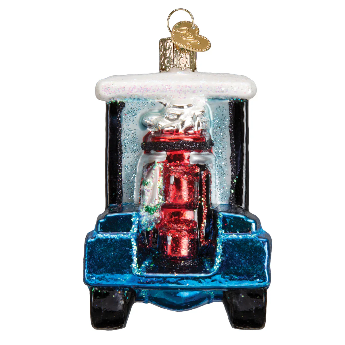 Golf Cart Santa Ornament - Image 4