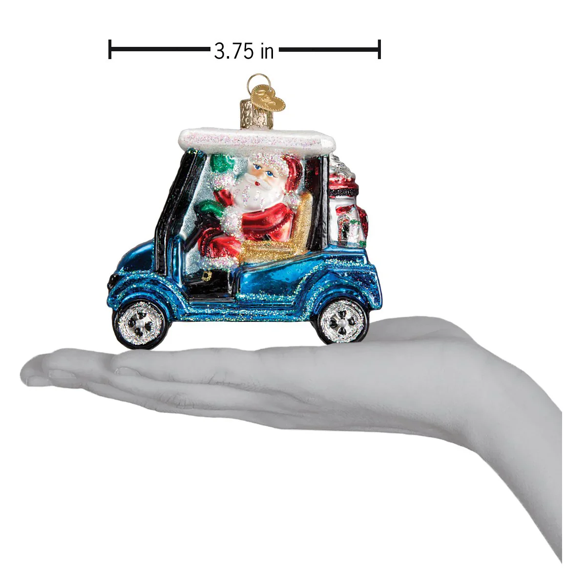 Golf Cart Santa Ornament - Image 5