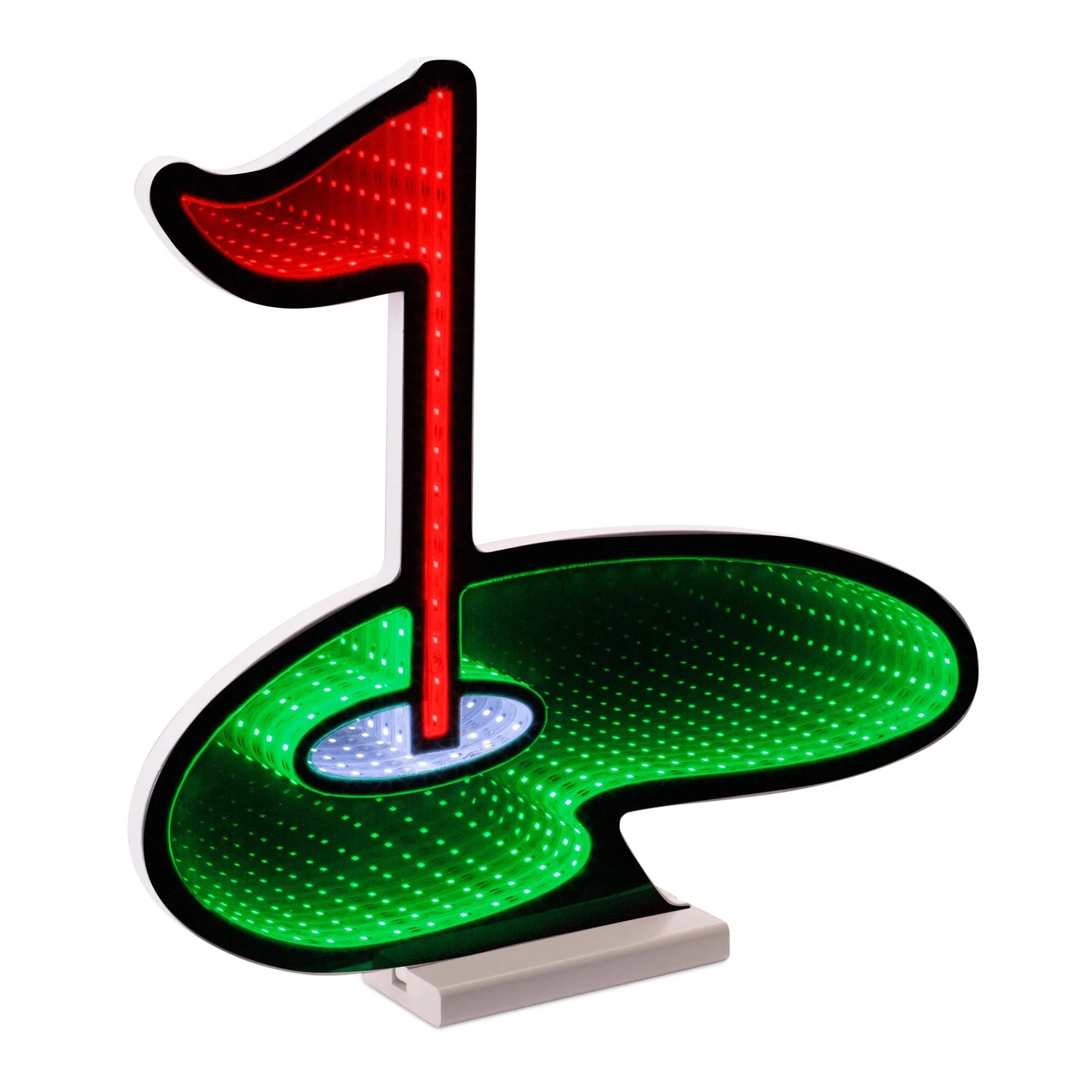 Golf Hole Infinity Light, Acrylic, W/ UL Plug, 16"