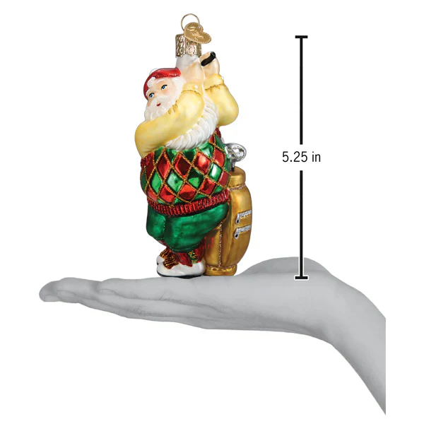Golfing Santa Ornament - Image 5