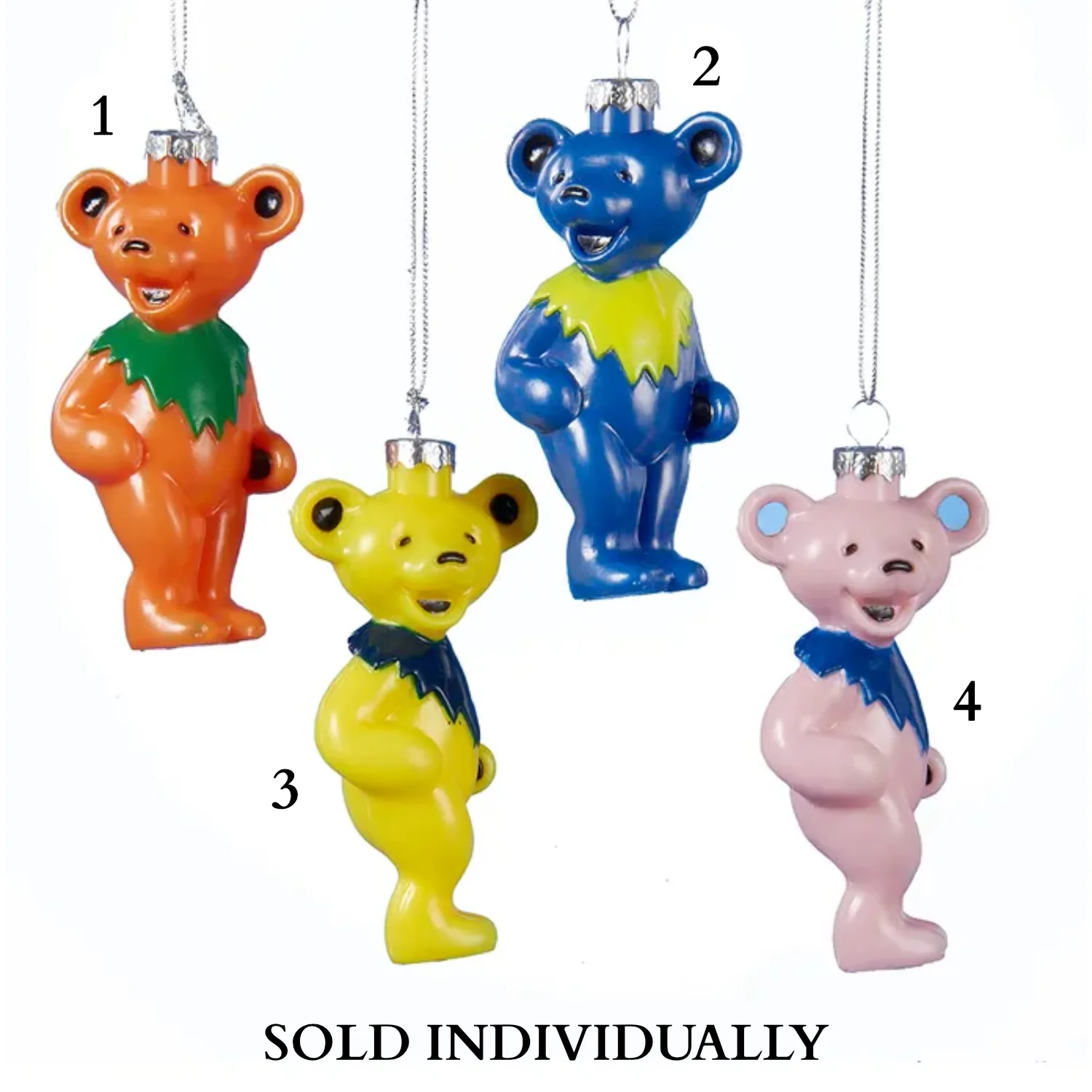 Grateful Dead™ Dancing Bears Ornaments (4 Styles – Sold individually)