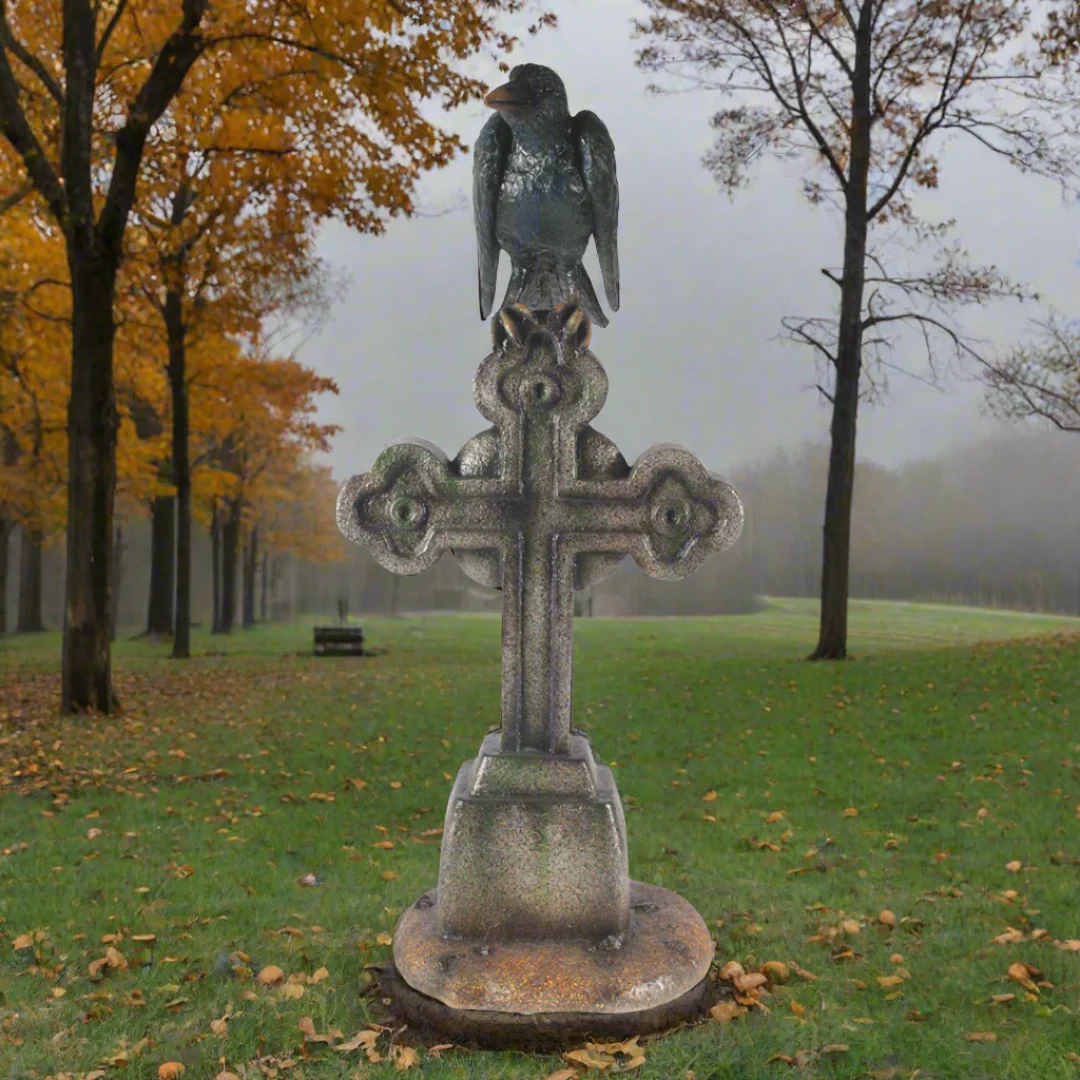 Large Graveyard Cross Decoration, 61"