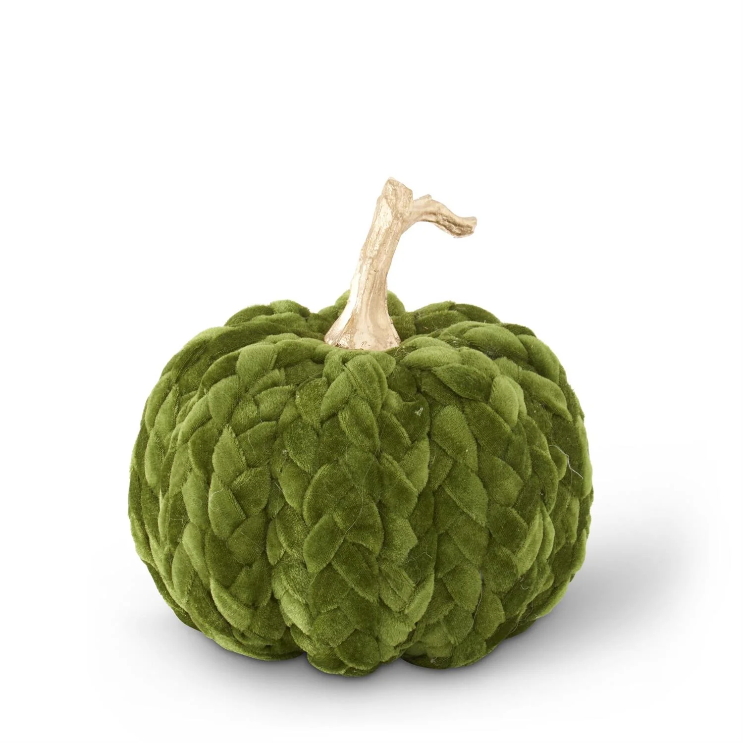 Green Braided Pumpkin, 8"
