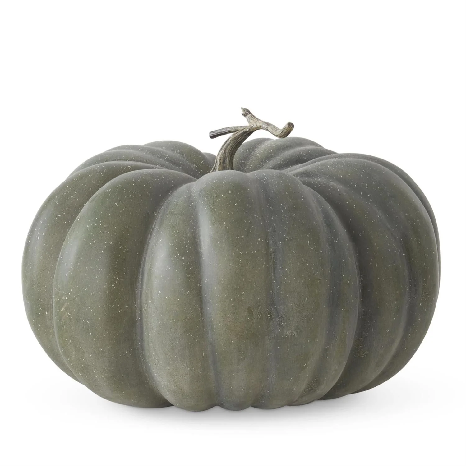 Green w/White Speckles Pumpkin, 12.75"