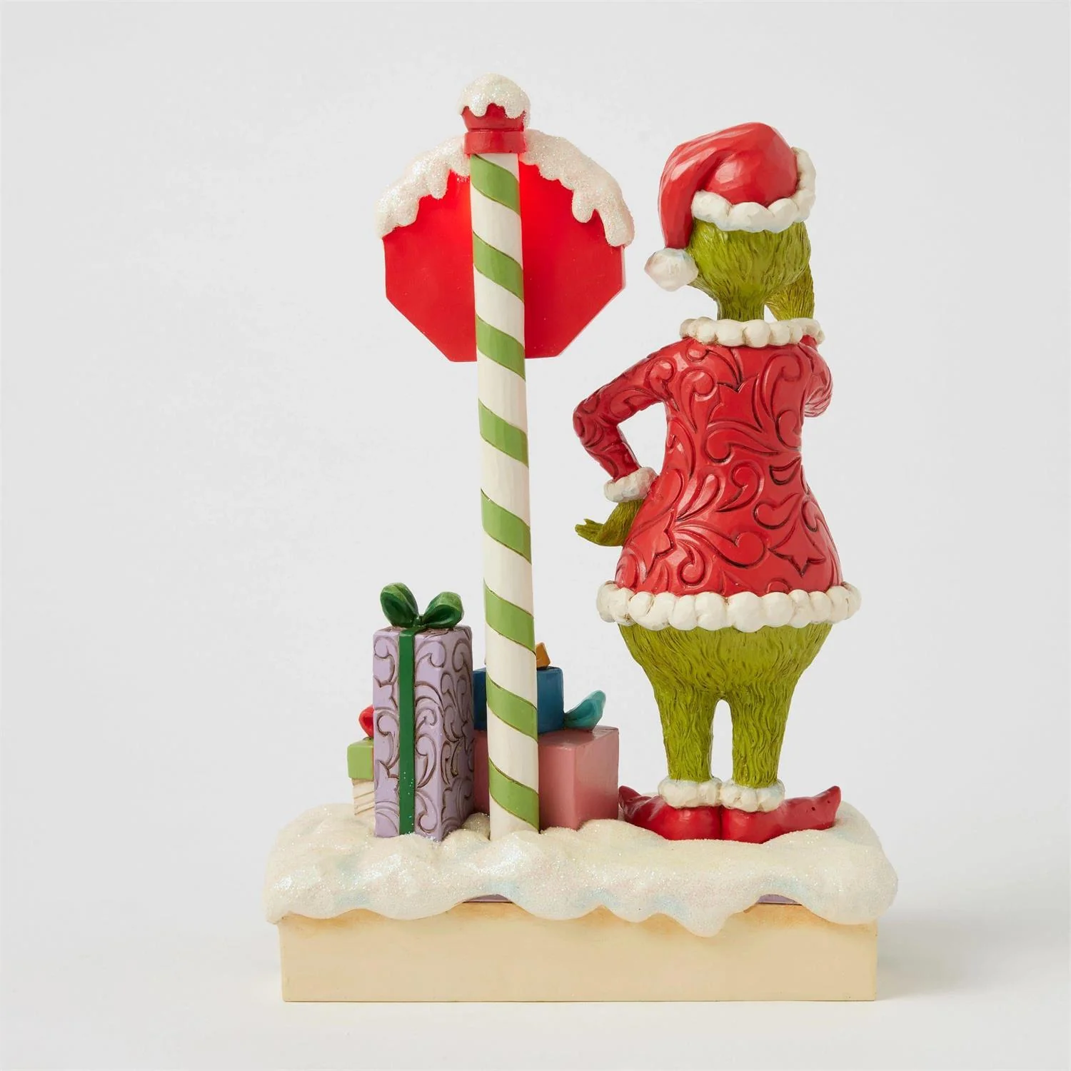 Grinch by Stop Sign LED Figurine - Image 5