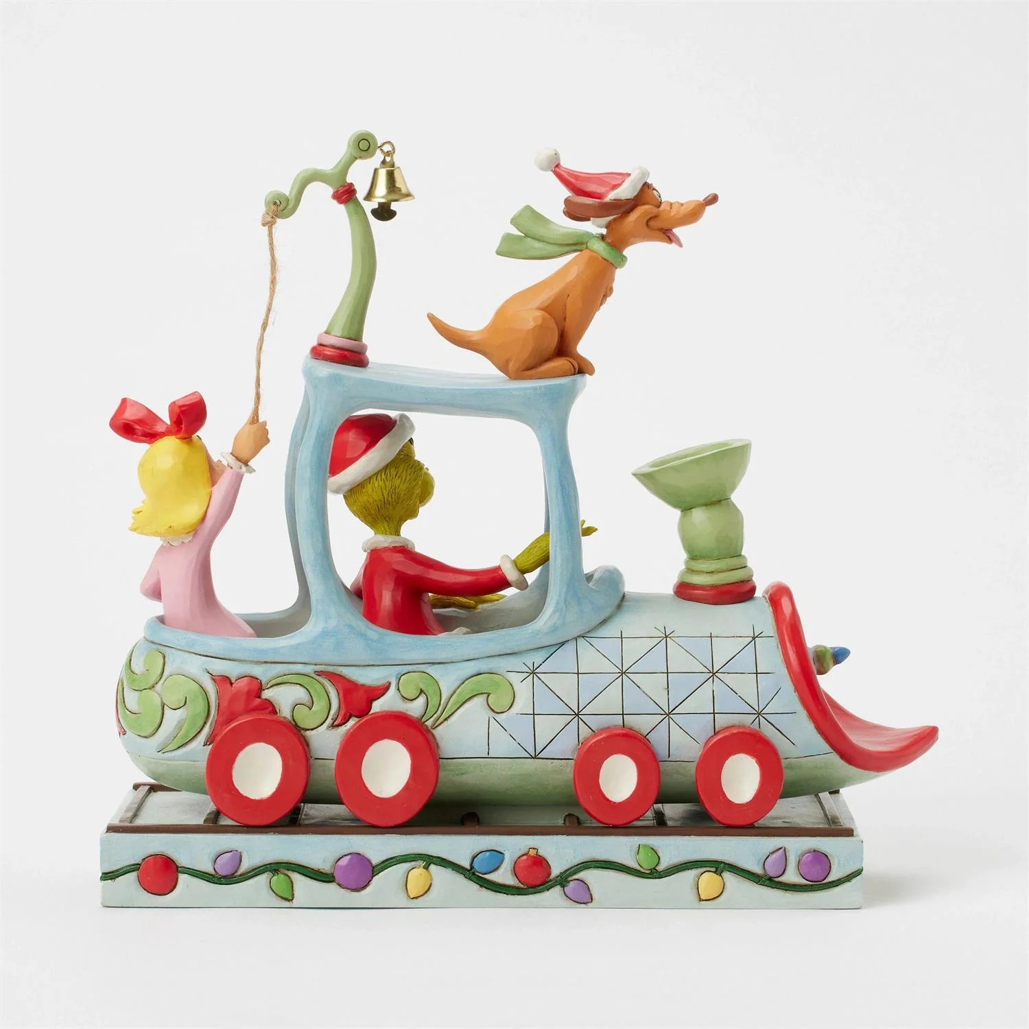 Grinch, Max and Cindy on Train Figurine - Image 5