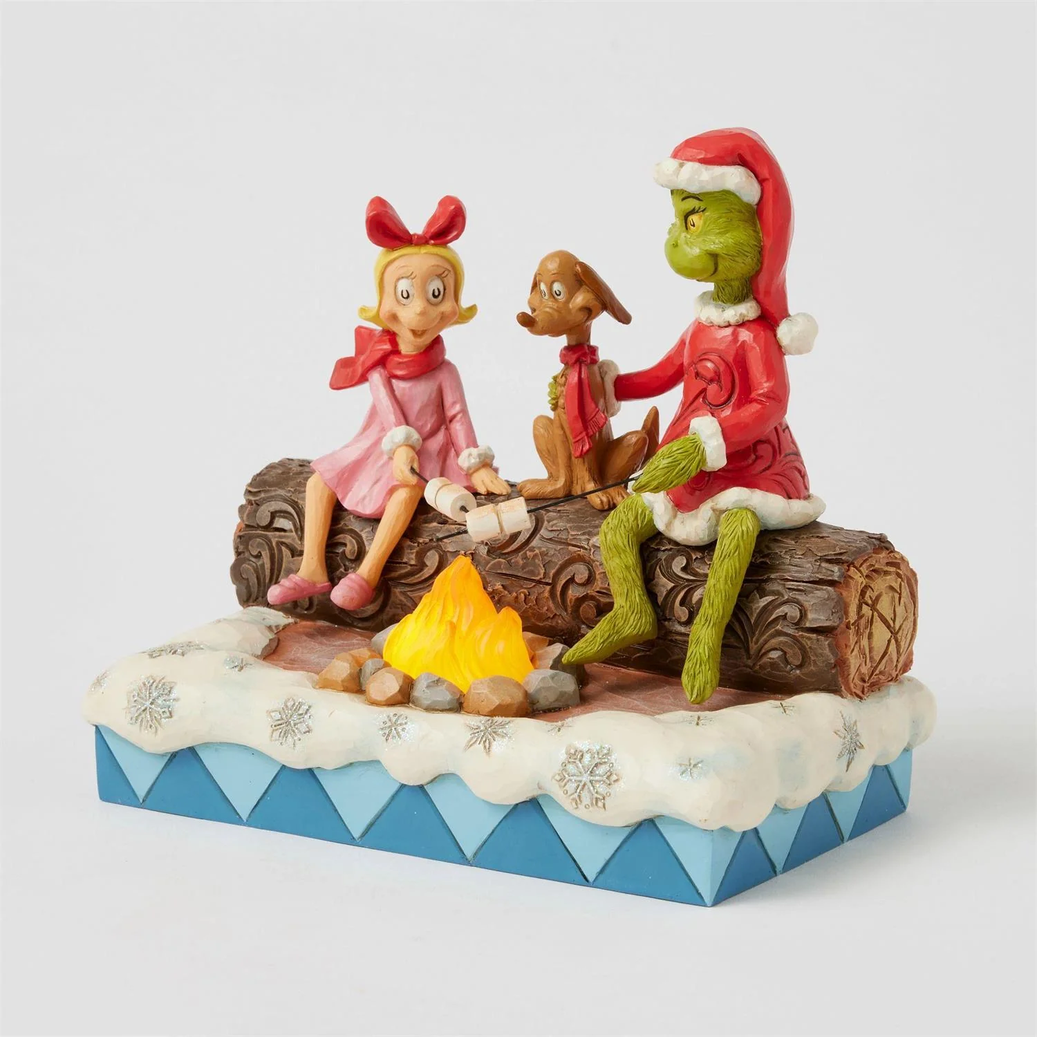 Grinch, Max, Cindy Roasting Marshmallows Figurine - Image 3