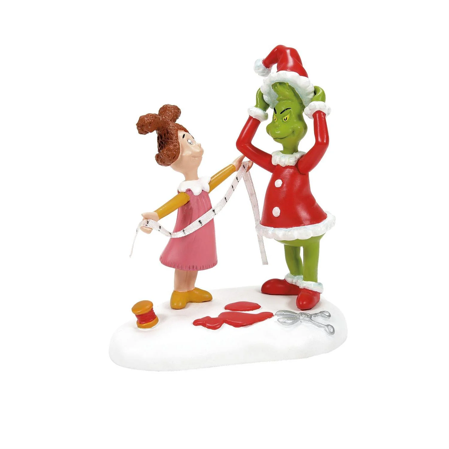 Grinch Village - Being Fitted for a Santy Suit Figurine